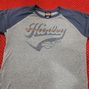 Harley-Davidson Gray 3/4 Tee